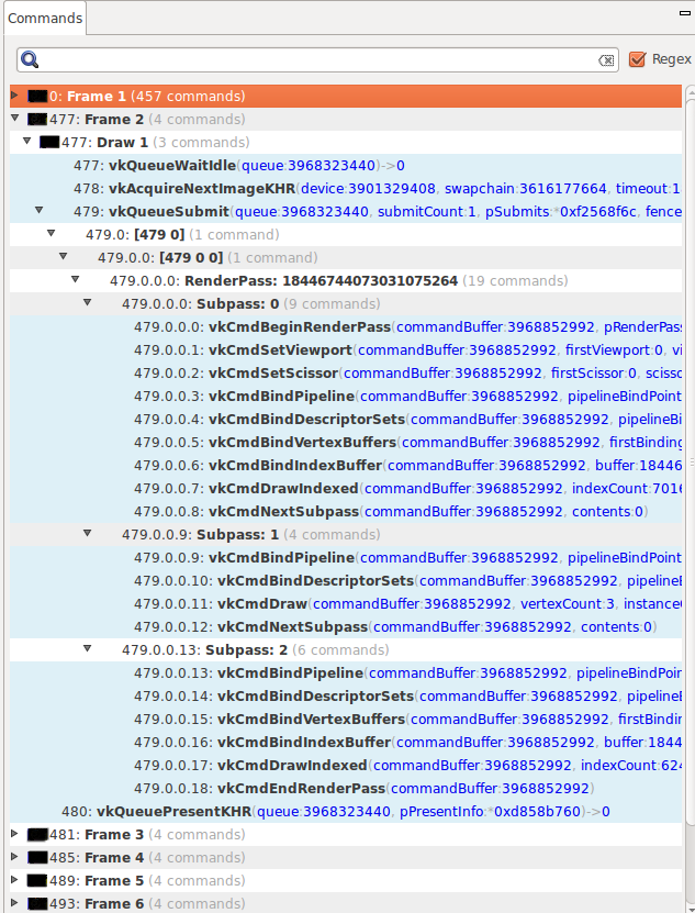 Vulkan commands